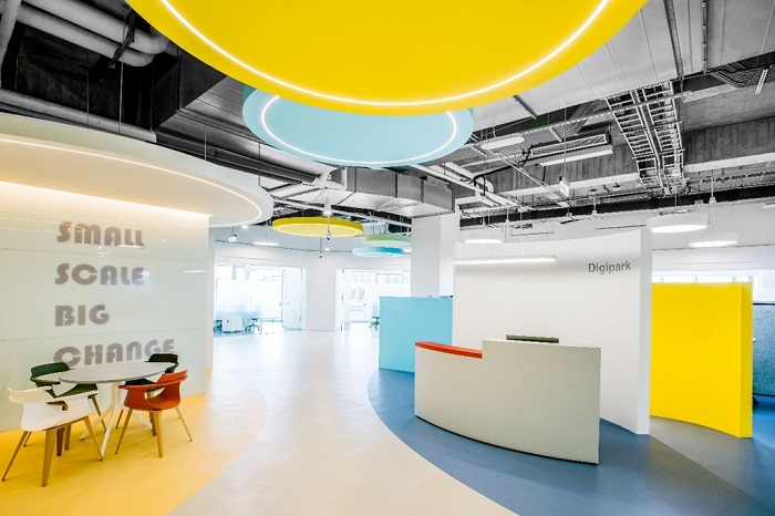 臺中軟體園區加速器基地-DigiPark頂騰創新智慧共享空間。(圖/頂騰提供)