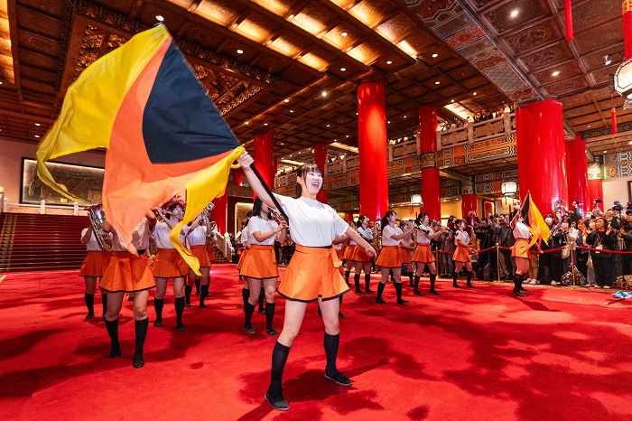 日本京都橘高校吹奏樂部「橘色惡魔」121期校友樂團透過這次演出向台灣觀眾表達謝意,也延續過去「橘色惡魔」訪台時與觀眾建立的深厚情誼。(文總提供)