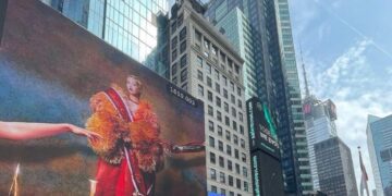 金曲歌后A-Lin 再次登上紐約時代廣場看板 粉絲為慶祝A-Lin封后 要讓全世界看見A-Lin作品《LINK》