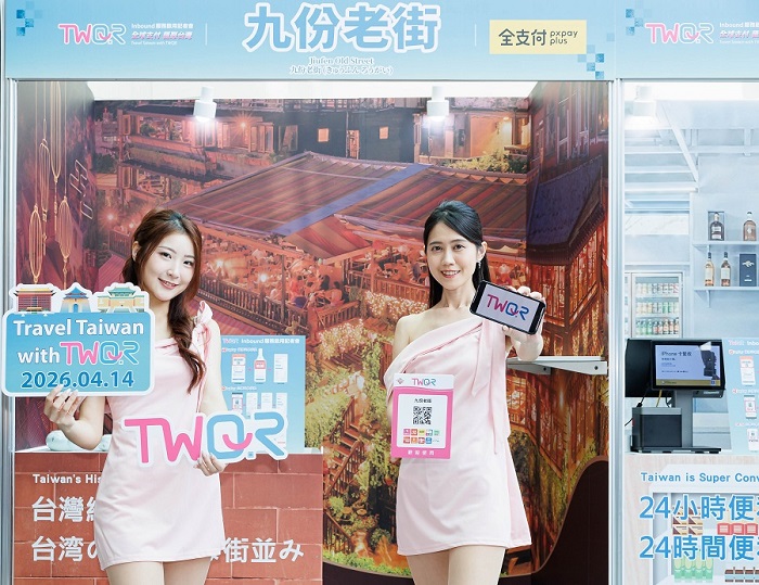 「TWQR Inbound」服務:購物交易示意圖。(財金公司提供)