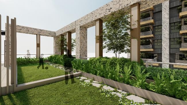 PORTRAIT鉑萃酒店頂樓城市綠洲花園讓旅人在繁忙的城市中展現從容而優雅的生活節奏。(圖/鉑萃酒店提供)