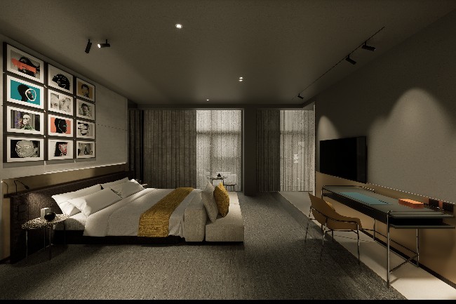 PORTRAIT鉑萃酒店使用比例均衡的羽絨被搭配100%純棉材質的雲感寢具承接住旅人們疲憊身心。(圖/鉑萃酒店提供)