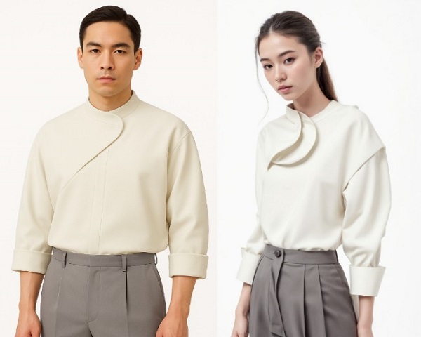 胡俊丞延續PORTRAIT鉑萃酒店的精巧美學為其打造獨具藝術的現代制服。(圖/鉑萃酒店提供)